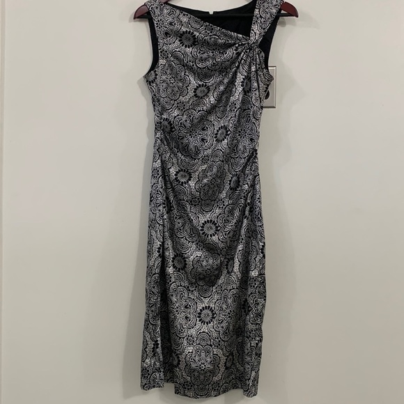 MAGGY LONDON Black and white dress size 8 - Picture 1 of 7